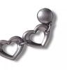 Crocs Zhibixing Heart Chain Solid Design Zinc Alloy Shoe Accessories Unisex Accessories Silver 10013761