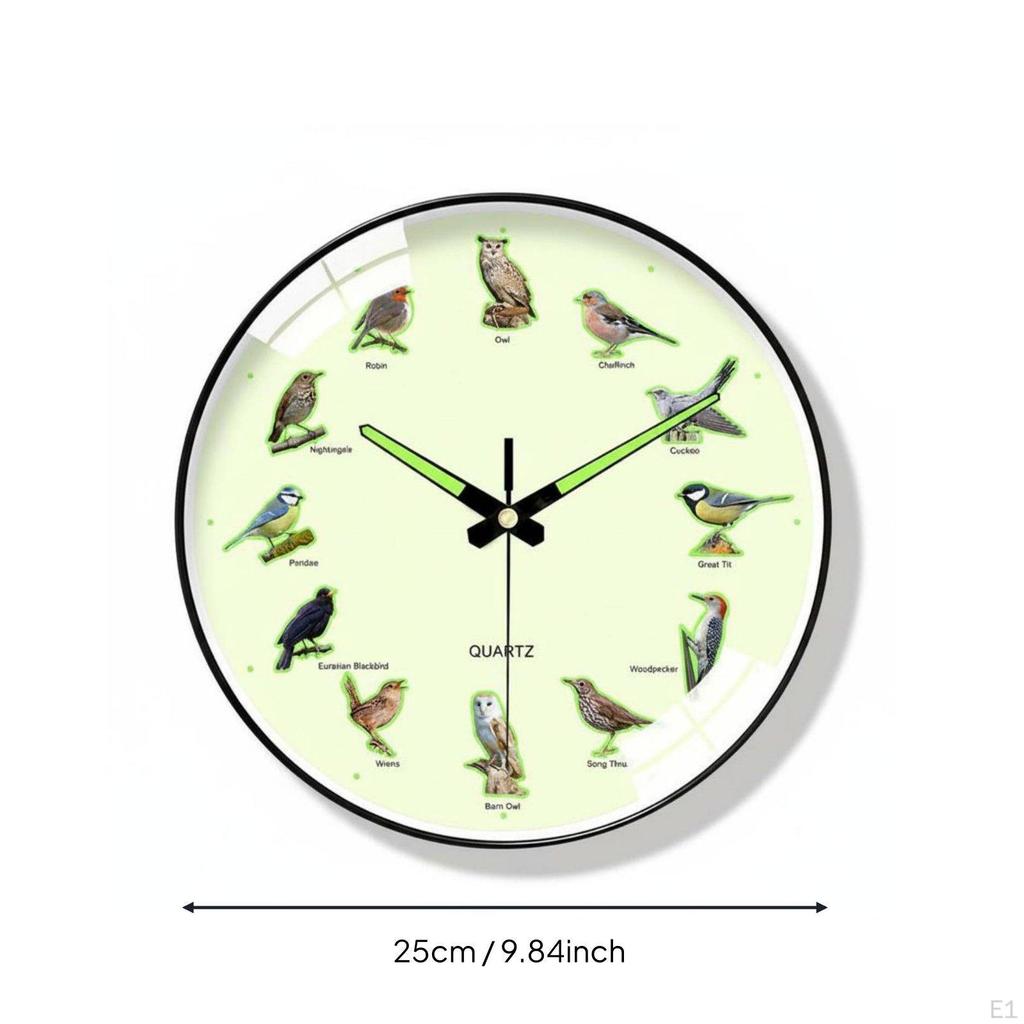 Luminous Wall Clock Easily Read At Night Silent for Living Room, Bedroom