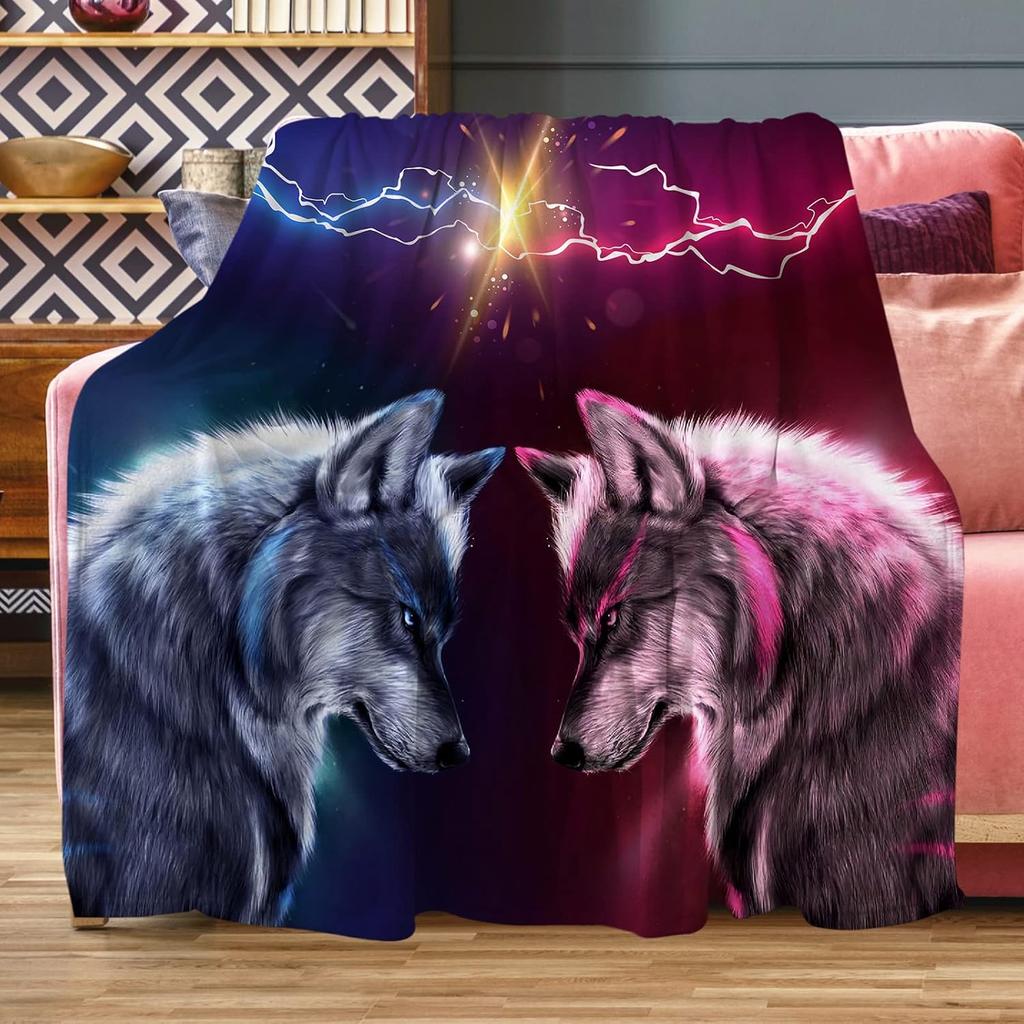 Reunbmq Super Soft Flannel Fleece Throw Blanket Lightweight Sherpa Blankets for CouchBedDorm Retro Skulls