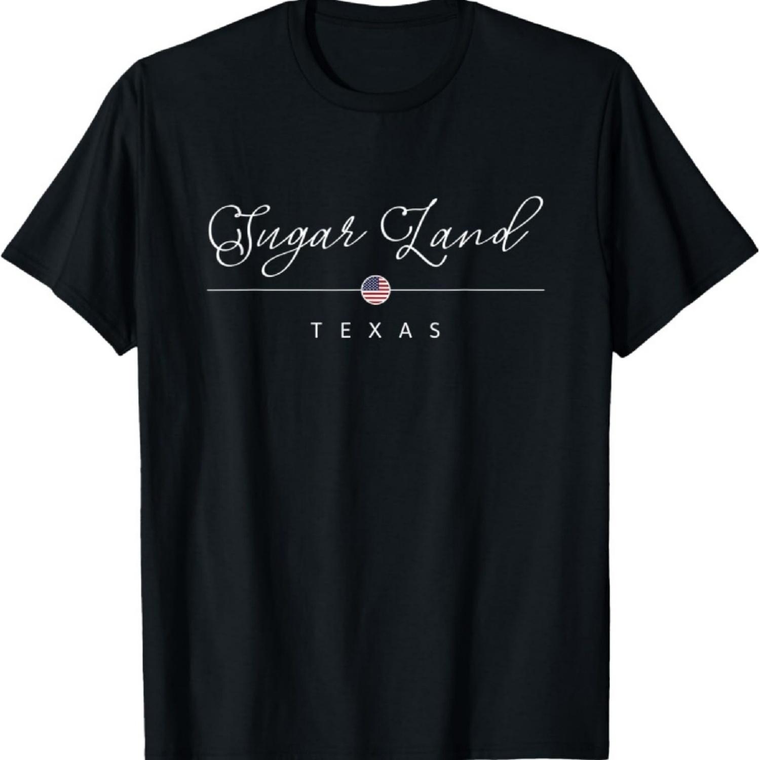 Sugar Land Texas TX on Sugar Land T-Shirt XXXXXL чёрный