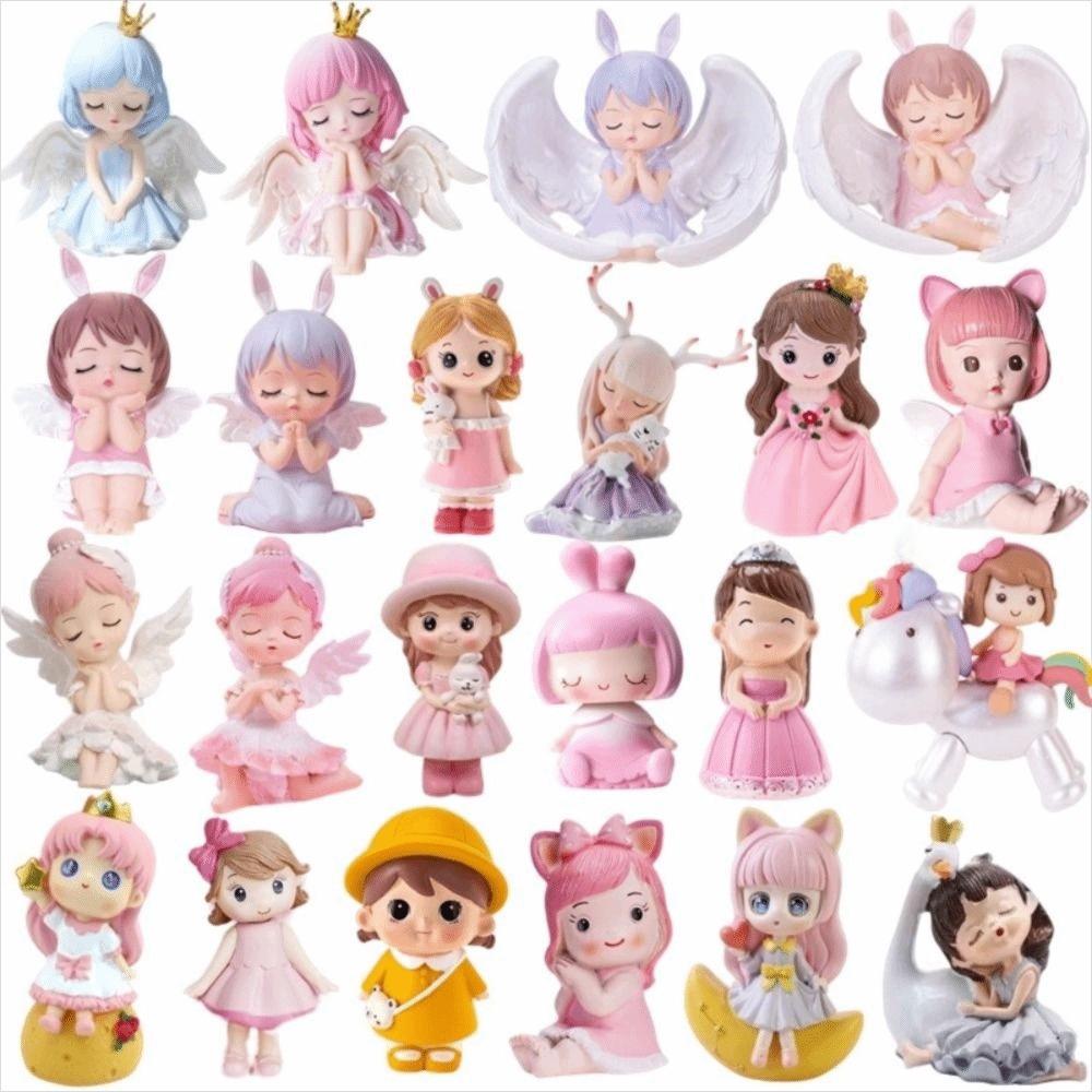 Event & Party PVC Anime Figure Cake Topper DIY Barking Angel Cake Topper Girl Cake Decorating Supplies Cake Decorate Home