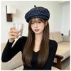 Polka Dot Beret Hat Vintage Style Painter Cap Fashion Cloud Hat  Daily