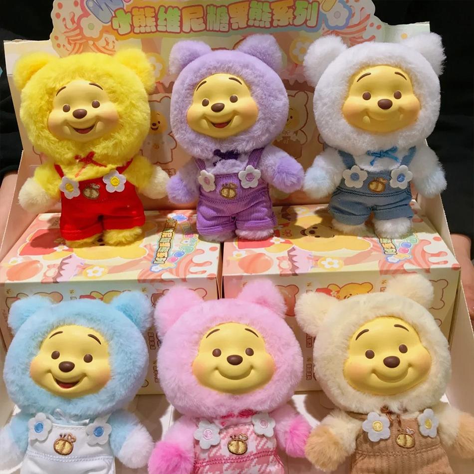 New Miniso Winnie The Pooh Candy Series Blind Box Kawayi Vinyl Face Pendant Pupu Bear Doll Fashion Trend Toy Kids Gift
