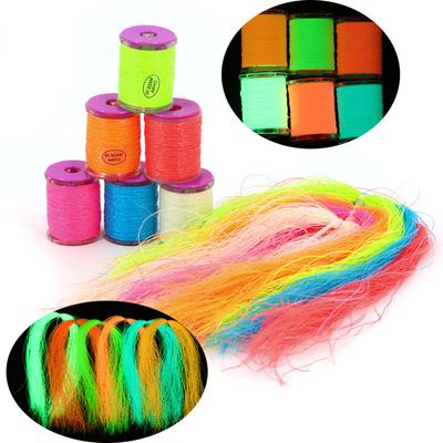 Two Different Packages Luminous Tinsel Material for Jig Lure Sabiki Rigs Assist Hook Streamer Midge Nymph' S Body Wing Legs Tail