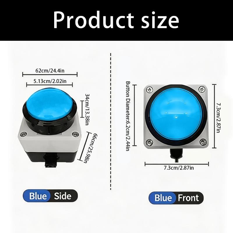 62mm USB-Druckschalter mit anpassbarer Tastenbelegung für Gaming-, Büro- und medizinische Geräte