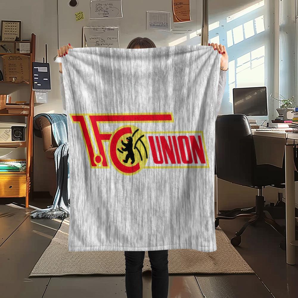 1.FC Union Berlin Flannel Blanket, High quality Comfortable for All Seasons, Home Decor, Warmth and Comfort