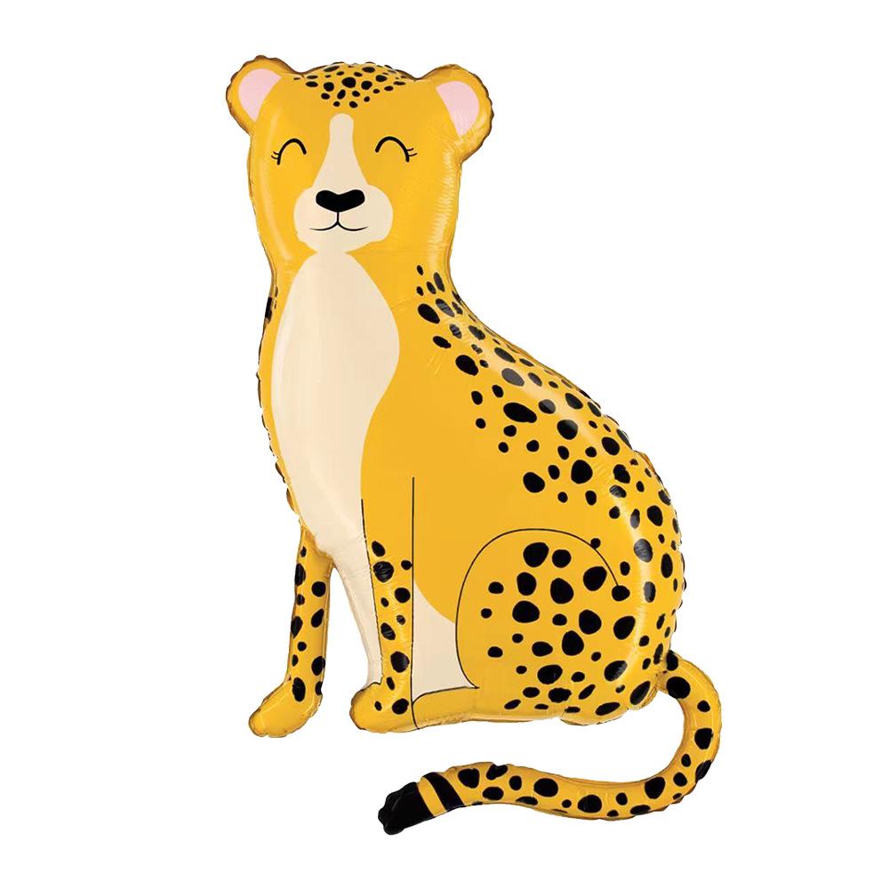 Cartoon Animal Balloons: Lion, Elephant, Monkey - Foil Decorations for Kids' Birthday Parties