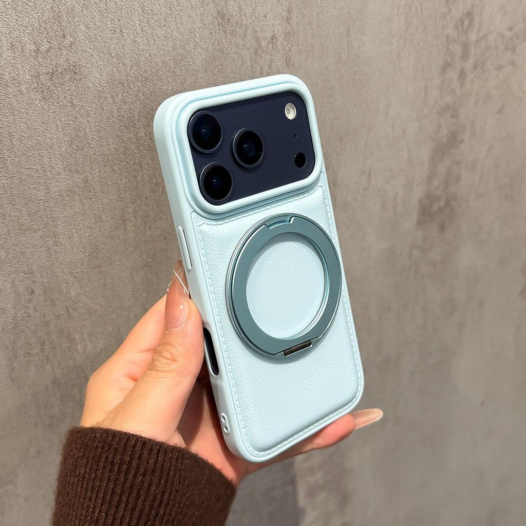 With Holder Drum Cortex Plain Phone Case For iPhone 11 12 13 14 15 16 17 Pro Max Plus Air Shockproof Bumper Cases Cover