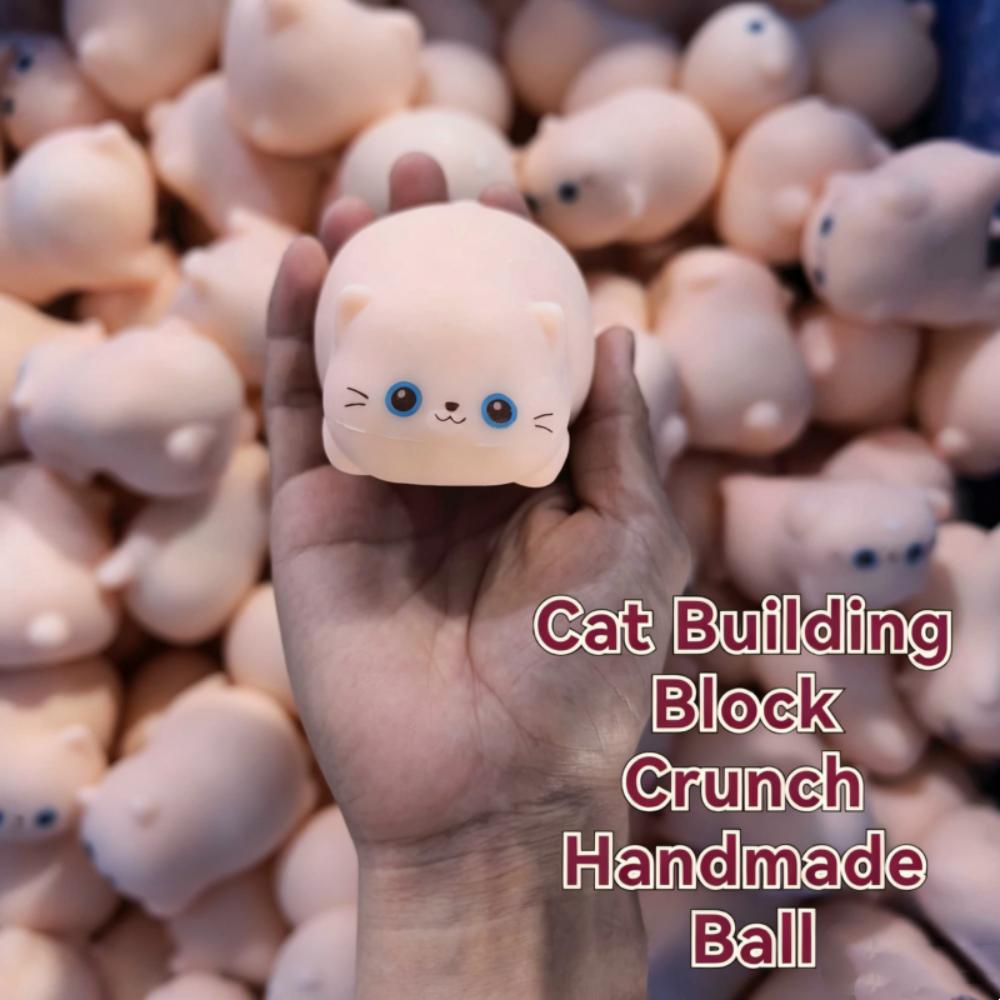 Cute Cats Crispy Dogs Squishy Hand Relax Blocks Filled Squishy Crunchy Squeeze  Children Gifts