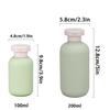 1 Set Plastic Travel Shampoo Bottles Clear Blue Shampoo Lotion Shower Gel Foam Pump Bottles