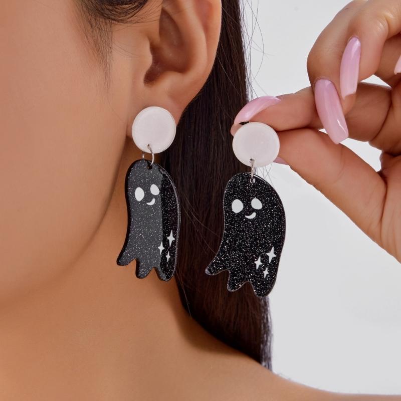 Stylish Acrylic Dangle Earrings For Costume Event Halloween Theme Accessories for Women Holiday Jewelry
