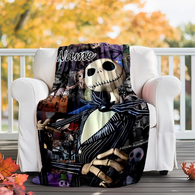 Customizable Jack Throw Blanket – Personalized Name, All-Season Cozy Snug Blanket, Machine Washable, Personalized Blanket