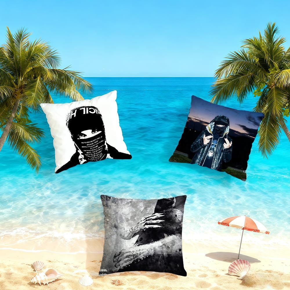 EsDeeKid Rebel Rapper cushion cover Home Office Convenient Nordic Simplicity Hit With Zipper Cushion Cover