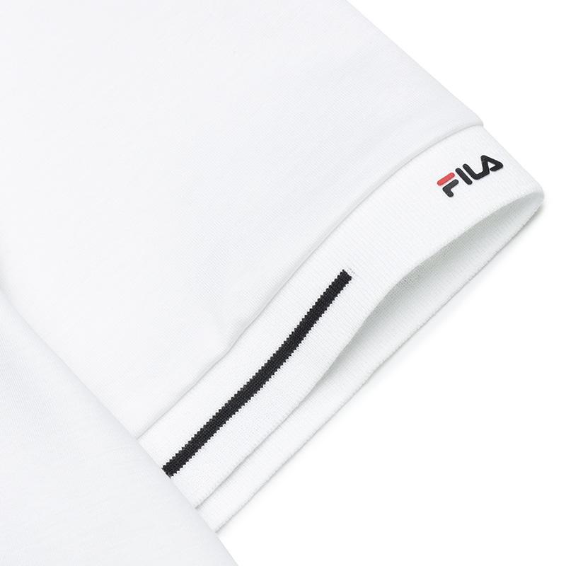 New FILA MODERN HERITAGE Polo Shirt Men's Standard White F51M421101FWT