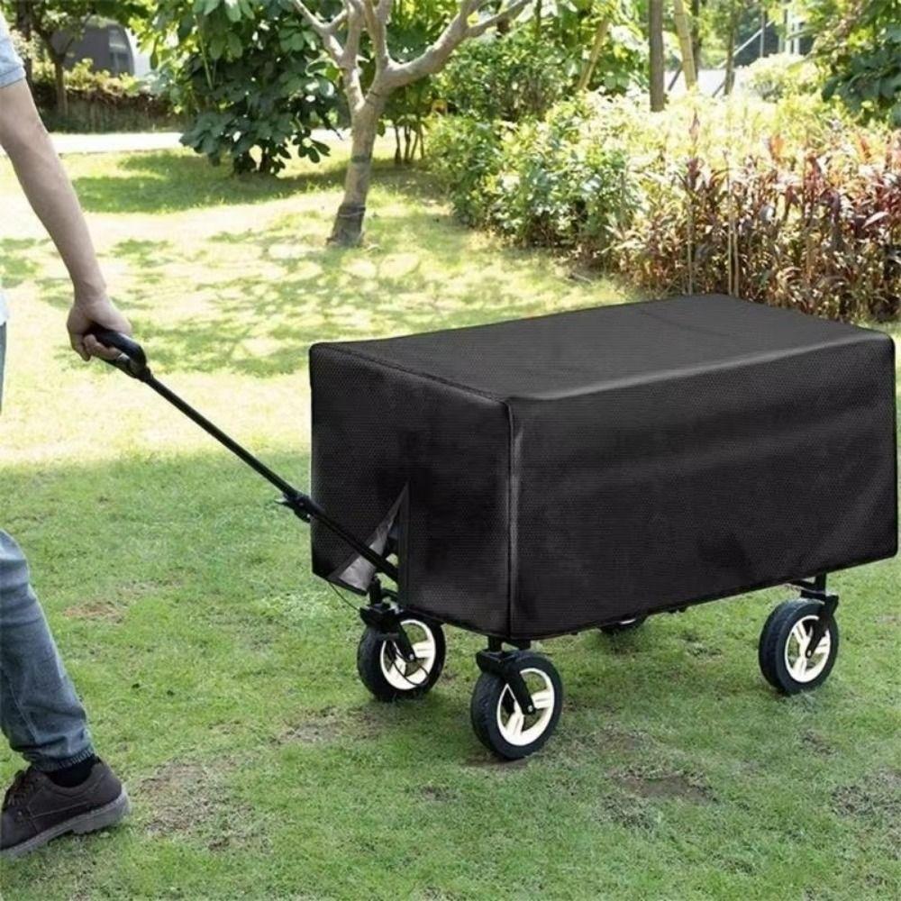 Waterproof Wagon Protective Cover Rectangle Folding Cart Cover Portable Trolley Cover Fishing