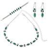 Water Drop Bridal Jewelry Set With Colorful Water Drill For Fashion Women