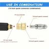 5000 PSI High Pressure Sewer Nozzle - 1/4'' Quick Connect Multi-Port Spray High Pressure Jet Tool