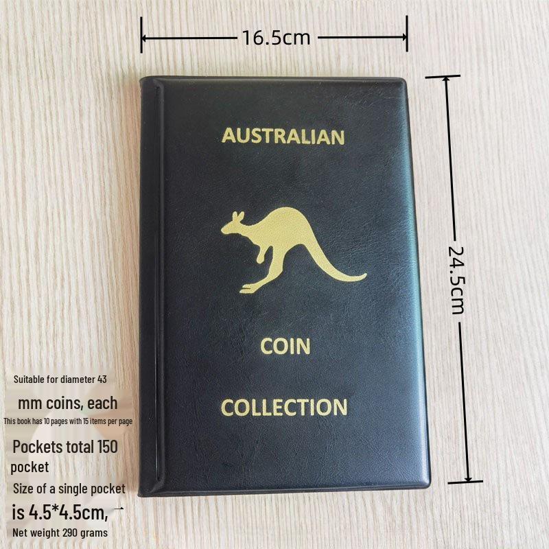Cross-Border Coin, Medal & Philately Collection Album with Hard-Shell, Transparent Storage for Silver Dollars & Banknotes