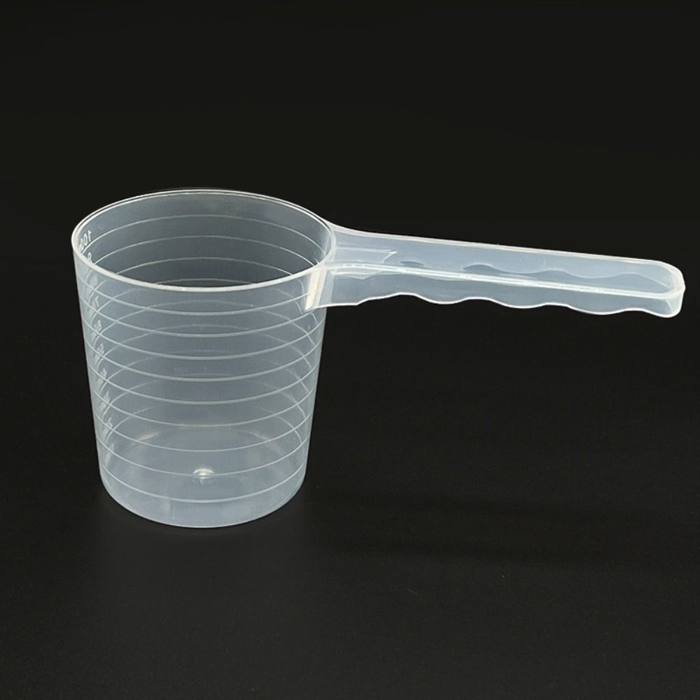 5PCS Transparent Pet Measuring Spoon Plastic Flat-bottomed Spoon Milk Powder Spoon  Dog Feeding