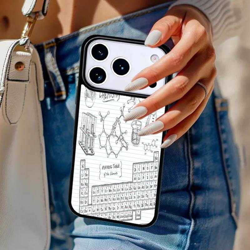 Biology and Chemistry Phone Case For iPhone 17 Air 14 15 13 12 Max Cover For Apple 14 15 16 16e 11 Pro Max Plus Coque