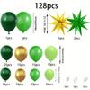 128pcs Green and Gold Balloon Arch Kit Birthday Party Wedding St. Patrick's Day Graduation Jungle Party Decoration