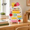 Cute School Decoration Personalized First Day of Wooden Sign, Reusable Erasable Back to Kids Height Age Chart Board, Classroom Decor, Keepsake Memory