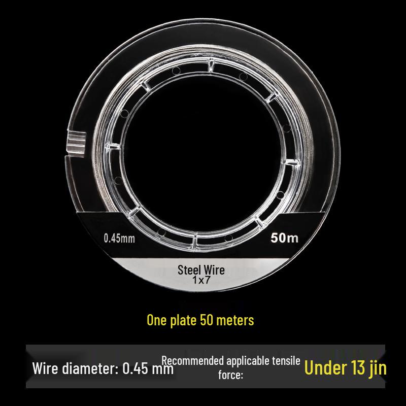 Ultra-Fine Rubber-Coated Steel Fishing Line, Anti-Bite 304 Stainless Steel, for Sea Fishing and Beading, First Gold Small