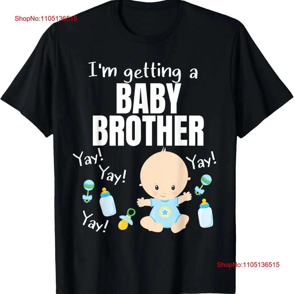 Baby Brother reveal I'm getting a Cute T Shirt vintage Washed homme Soft Comfortable Stylish Stretched Top For Everyday Wear