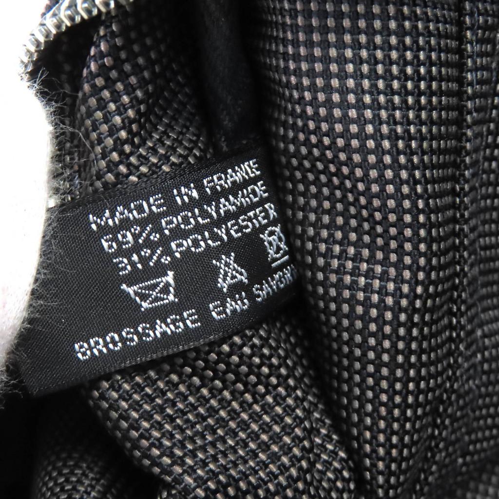 Excellent HERMES Tote Bag Her Line MM Serie Button Canvas Handbag Gray Women Used