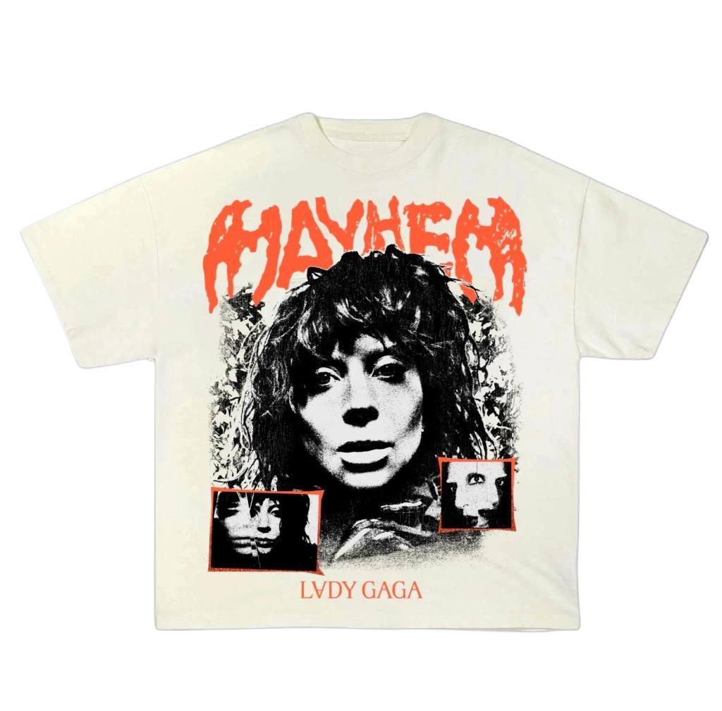 2026 Fashion Singer LADY GAGA TShirt Unisexs Womens Cotton Tee Summer Casual Short Sleeve Round Neck Clothing Loose Tops Y2KTrend