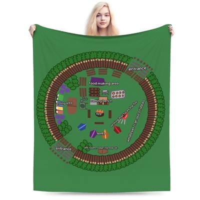 Warm Blankets Students Decorative 99 Nights In the Forest Survival Games Throw Blanket For Home Decor Trend Sofa Bed Cover