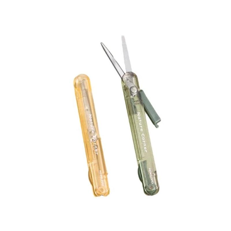 Portable Pocket Scissors Retractable Safety Small Scissors Multicolor Lightweight Hand Cutter For Student Handmade Craft School