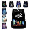 Adorable Cartoon Backpack For Kids Spacious Oxford Cloth School Bag For Grades 1-4