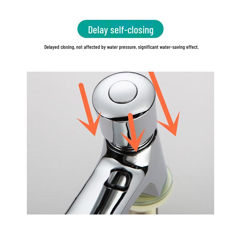 Jinglongdun Self-Closing Basin Faucet