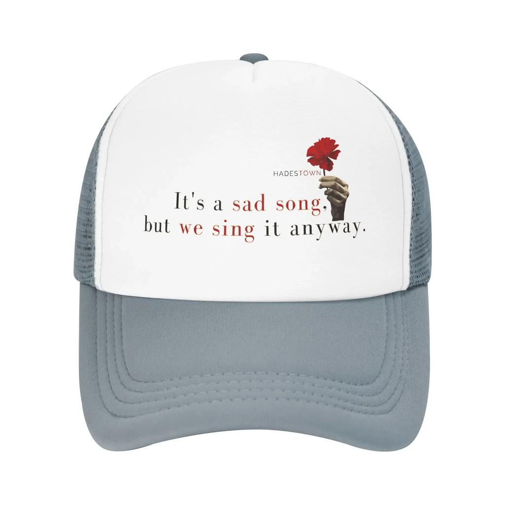 Hadestown flower Mesh Caps Outfits for Unisex Women Adjustable Snapback MeshBack Summer Breathable Caps