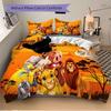 Custom 3pcs African Lion Sunset Bedding Sets For All Sizes New 375D Printed Bed Cover Comforter Duvet Cover Pillowcase Bedroom Decoration