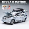Масштаб 1/32 Nissan Patrol SUV, имитация модели автомобиля из сплава, детская металлическая игрушка со звуком и светом, литая под давлением, подарок для мальчиков, подарок