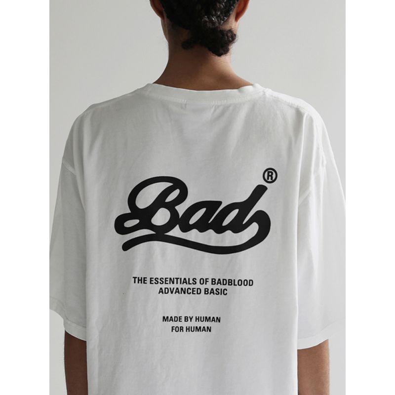 Badblood South korea Niche Short sleeve T-shirt Women Print American Summer Oversize Casual Loose Top Fashion