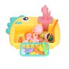 2 in 1 Play Kitchen Sink Toys with Running Water Automatic Faucets Pretend Dinosaur Fishing Toys