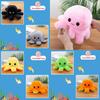 Adorable Double-sided Flip Reversible Octopus Plush Toy In Soft And Lifelike Style