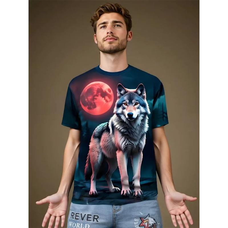 3D Printed Men's T-Shirt Summer Breathable Versatile Fashion