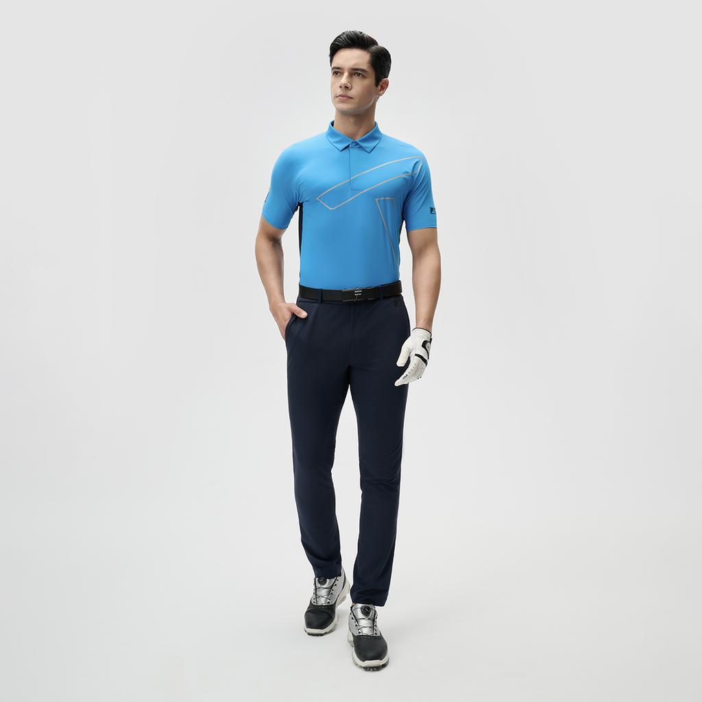 New FILA Polo Shirt Men's Sunny Mountain Blue A11M435141FBU