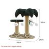 Sisal Cat Scratching Post & Tree with Elevated Board and Solid Wood Base