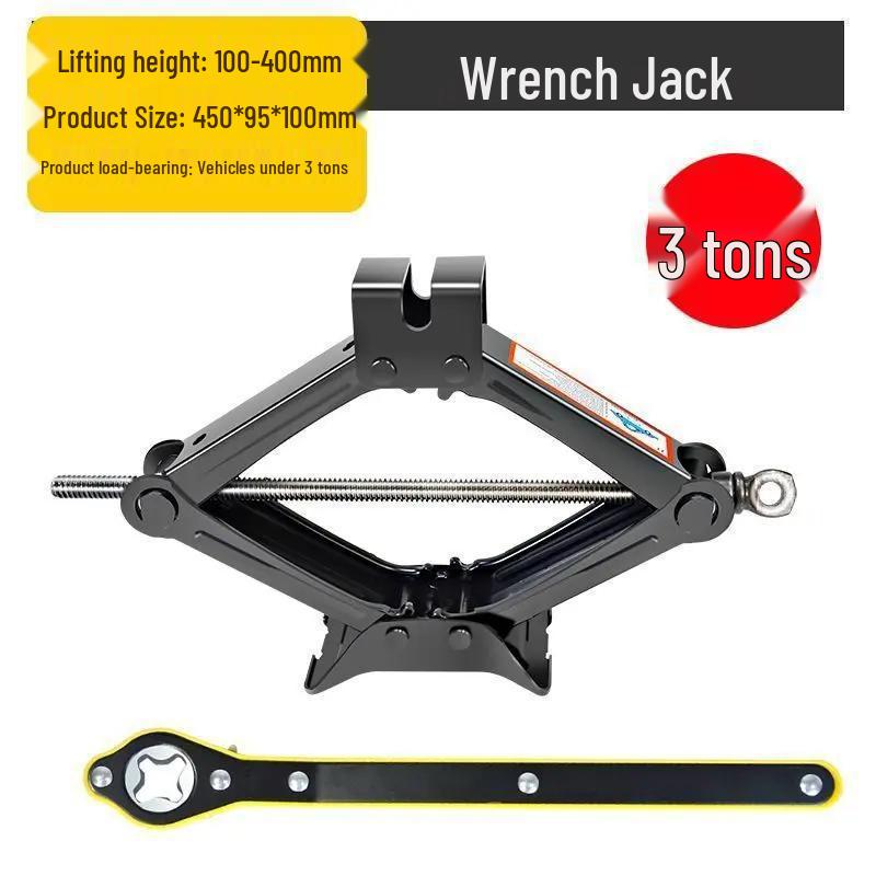 Compact Hydraulic Car Jack with Labor-Saving Wrench