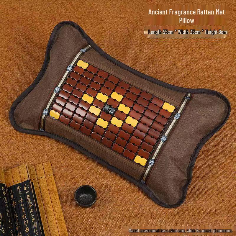 Free Shipping Summer Cooling Pillow - Mahjong, Tea, Bamboo & Rattan Styles for Adults and Students
