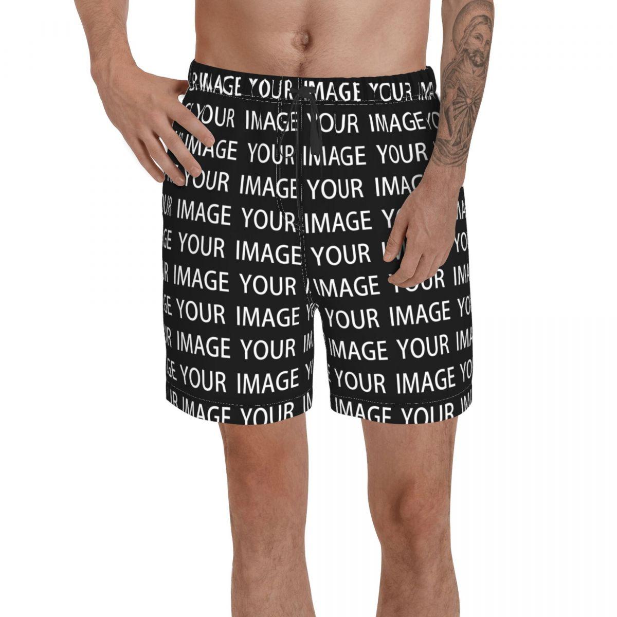 Your Image Custom Made Board Shorts Custom Design Your Own Bathing Swimming Trunks Customized Men Swim Trunks S