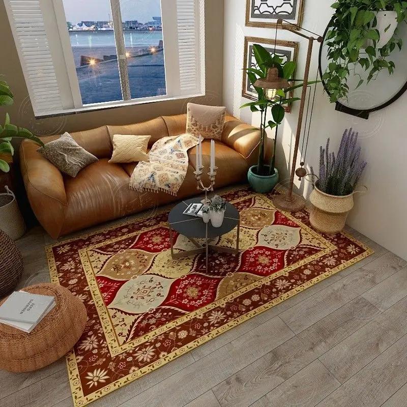 Bohemian Carpets for Living Room Moroccan Large Area Rugs Non-slip Floor Mat Home Decor Persian Lounge Rug