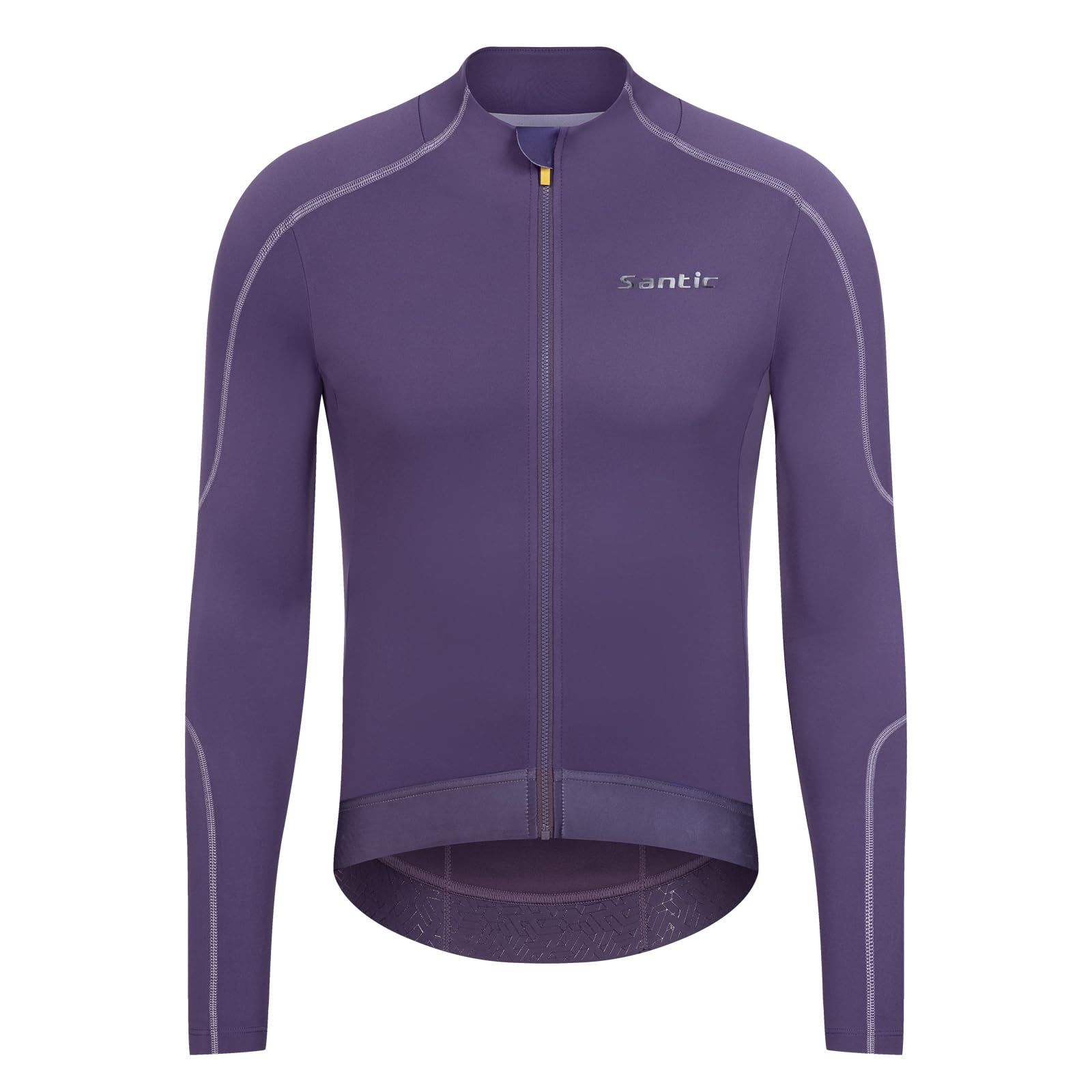 

Santic Men s Long Sleeve Fleece-Lined Cycling Jersey, Perfect for Fall and Winter Road Bikes, Windproof and Powerful, Purple, Size XXL