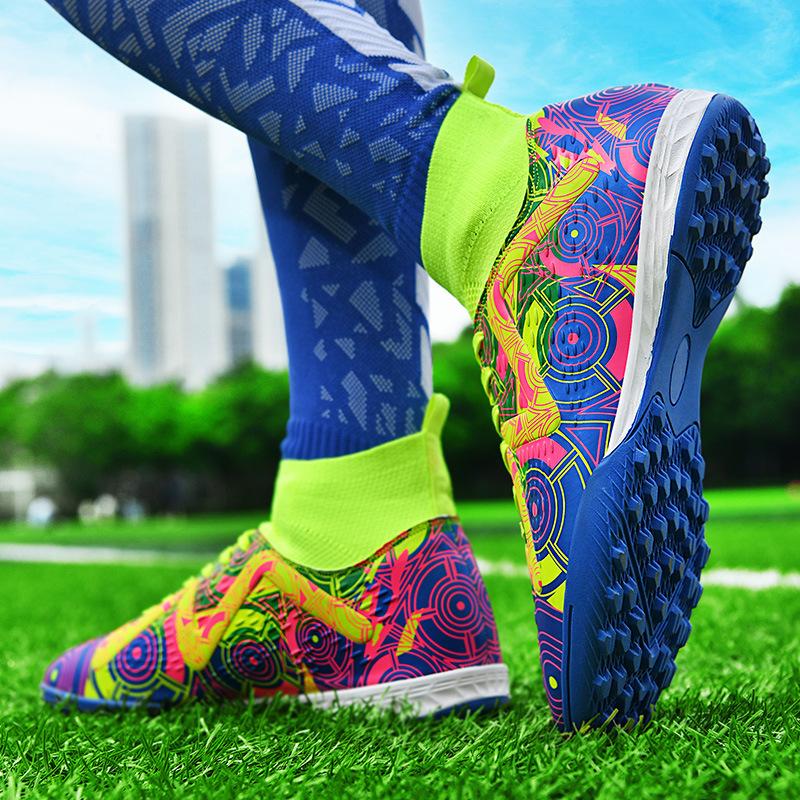 2025X10 New Adult Long Nail Broken Nail Football Shoes Men's Artificial Turf Training Game Sports Shoes