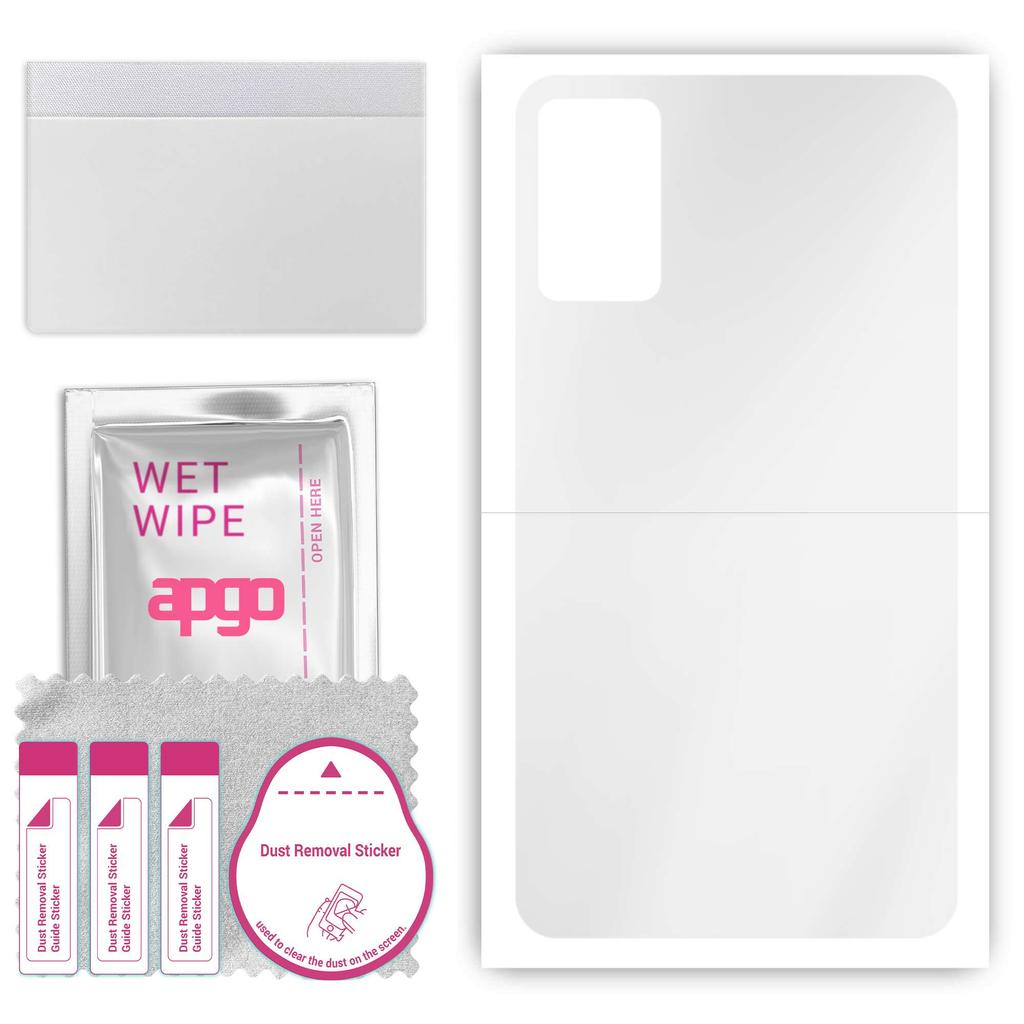 apgo Ultra Clear Protective Skin Sticker for the back compatible with TCL 403, Wrap Film, Hydrogel Film, Flexible, Soft TPU with positioning layer eas